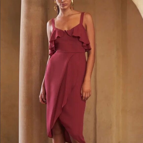 NWT Cooper St. Women’s  Mulberry Red Capulet Dress  Size 12 - Picture 6 of 13